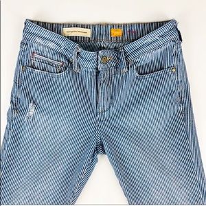 Pilcro & the Letterpress Pinstripe Skinny Jeans